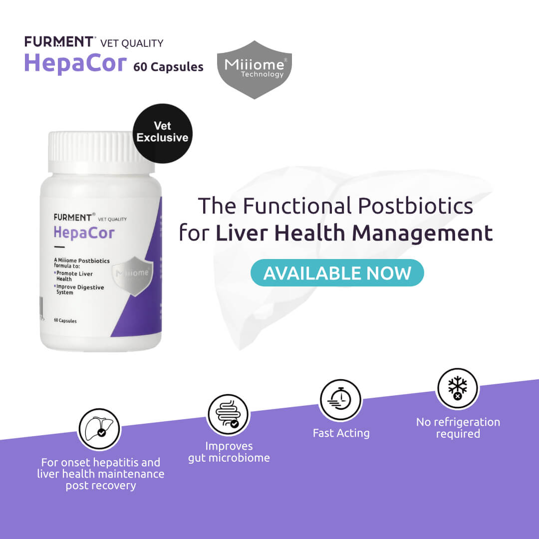 HepaCor, A Miiiome Postbiotics formula to promote liver health, aid liver detoxification, and improve digestive system.